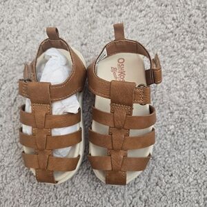 OshKosh B'gosh Toddler Tan Strappy Fisherman Sandals
